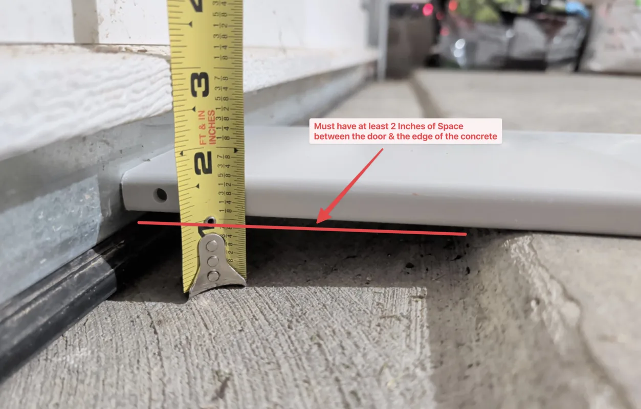 Under Garage Door Rain Drip