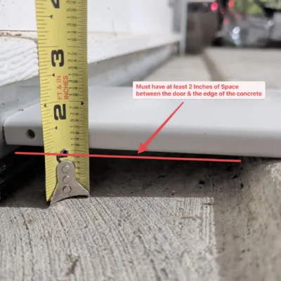 Under Garage Door Rain Drip