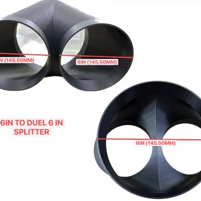 2-Way Splitter Duct 5.9in, 6in, 8in to Duel 5.9in or 6in HVAC Hoses - High Temp ASA 14 2-Way Splitter Duct 5.9in, 6in, 8in to Duel 5.9in or 6in HVAC Hoses - High Temp ASA - Image 5