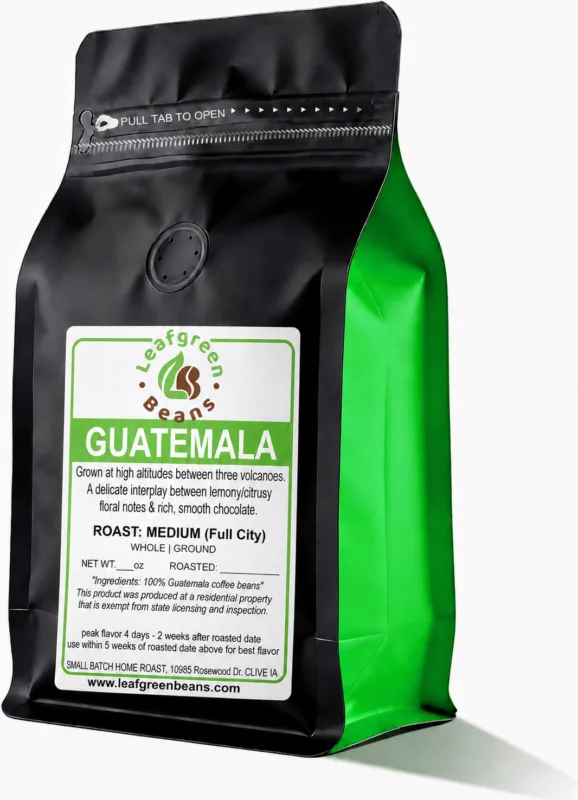 Leafgreen Beans Roasted Coffee 16 Guatemala - Roasted Coffee Beans