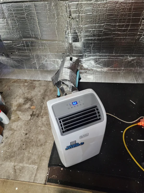 Scott's Foil Insulation Trick & Black & Decker Portable AC in Garage to Battle the 115F Arizona heat! 1 unnamed