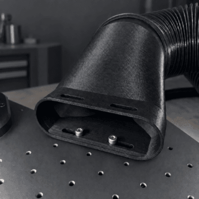 Low Profile 4in Fume Extractor for Fiber, ComMarker, Galvo Laser Engravers - ASA
