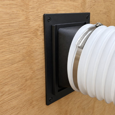 Alternative view of Portable AC Vent Kit for Door or Wall, Exhaust Hose Adapter, 1 or 2 Pack Options. Made of High Temp ASA