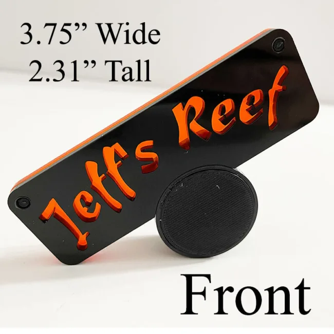 Custom 3.75" Wide x 2.31" height acrylic neon sign for inside your Aquarium Tank - Image 4