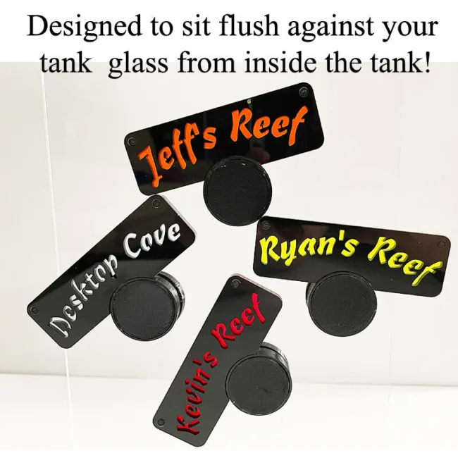 Custom 3.75" Wide x 2.31" height acrylic neon sign for inside your Aquarium Tank - Image 5