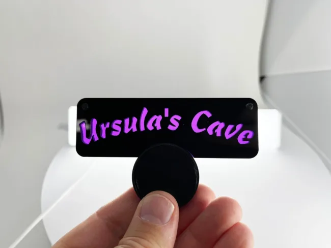 Custom 3.75" Wide x 2.31" height acrylic neon sign for inside your Aquarium Tank - Image 6
