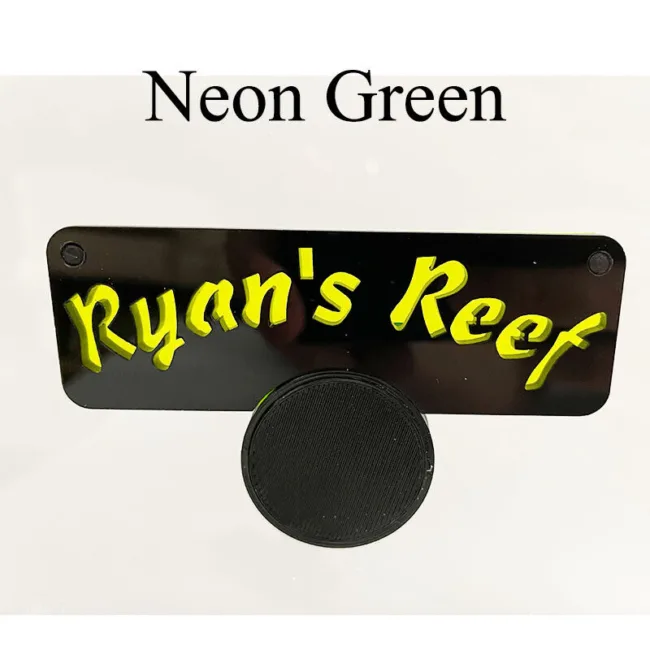 Custom 3.75" Wide x 2.31" height acrylic neon sign for inside your Aquarium Tank - Image 8