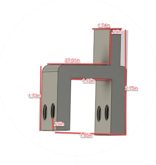 7.5mm tank rim adapter - convert a wide tank lip to a smaller rim - Image 5